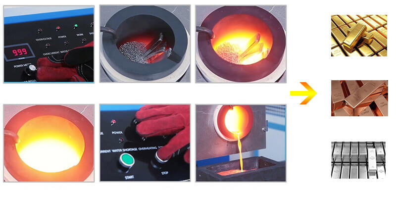 1-6KG Manual-Pour Platinum Melting Machine