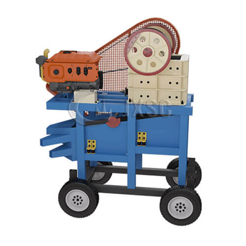 Small portable jaw crusher