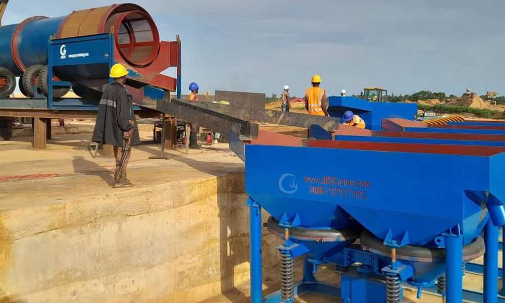 100TPH Alluvial Tin Ore Gravity Separation Plant In Nigeria