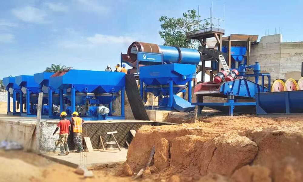 100TPH Alluvial Tin Ore Gravity Separation Plant In Nigeria