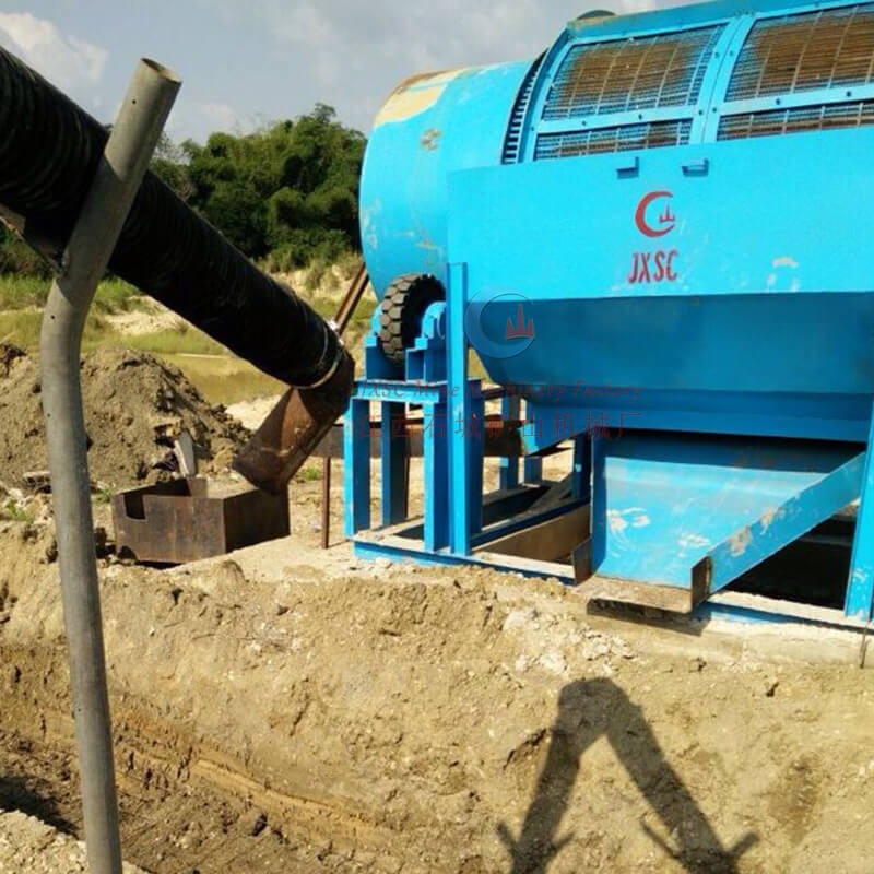 100TPH clay alluvial gold processing