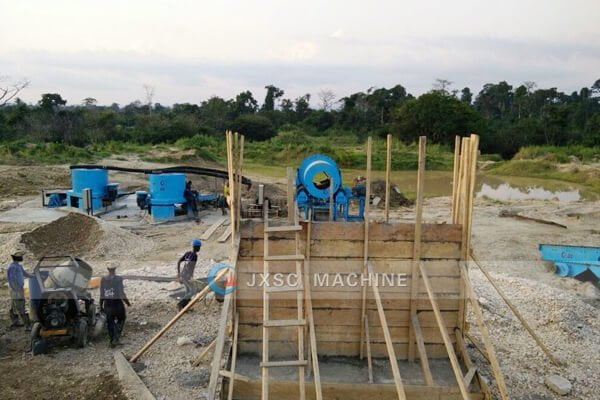 100tph alluvial gold washing plant