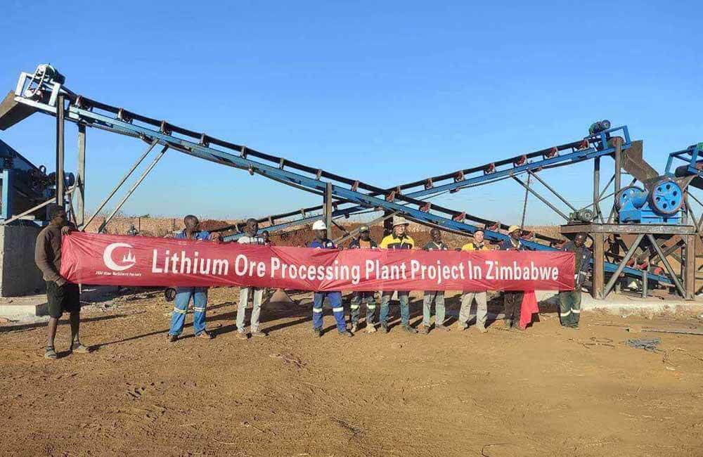 120TPD spodumene beneficiation line in Zimbabwe