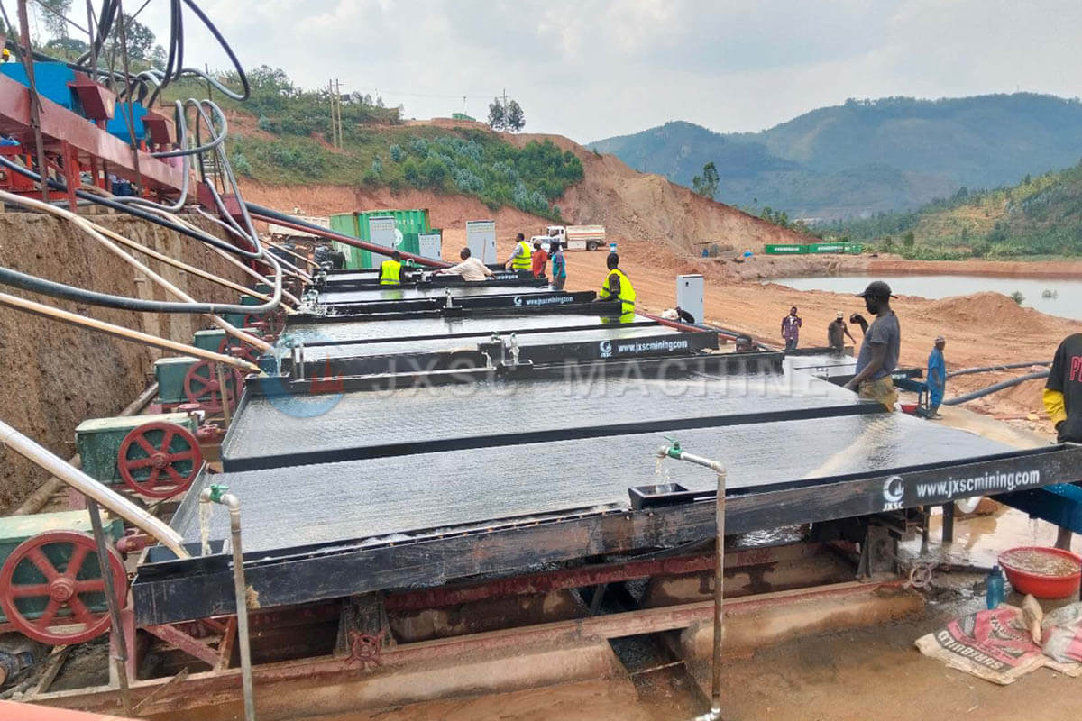 150TPH Tantalum Tin Ore Recovery Process Plant In Rwanda-Shaking Tables