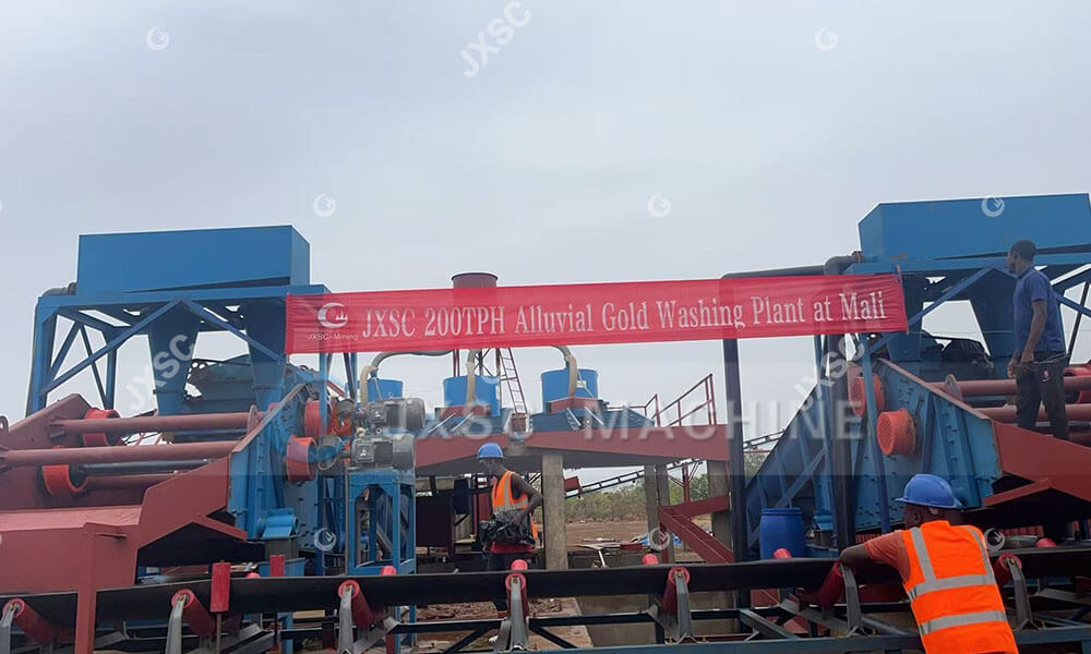 200 TPH Placer Gold Mixed 20TPH Rock Gold Processing Solutions