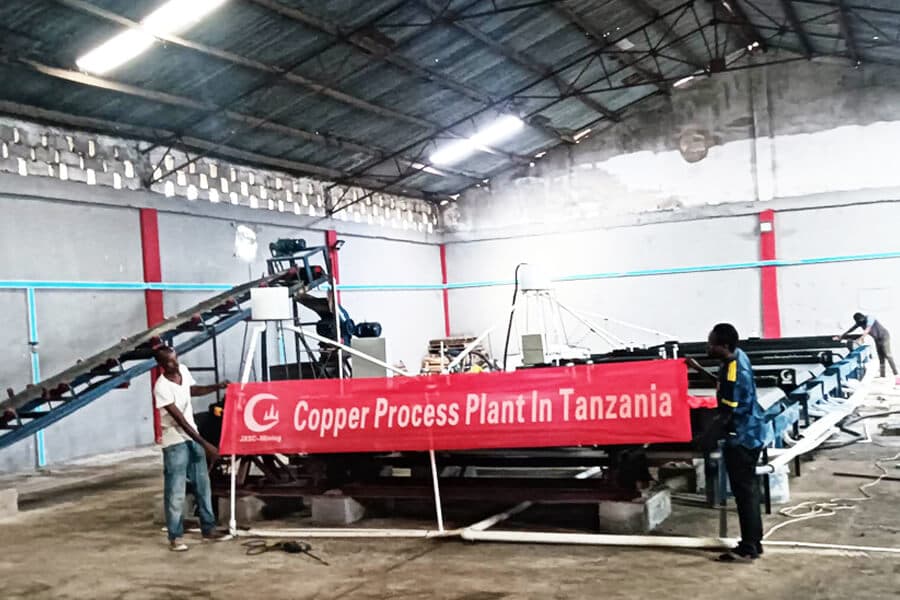 3TPH Copper Ore Gravity Separation Plant In Tanzania