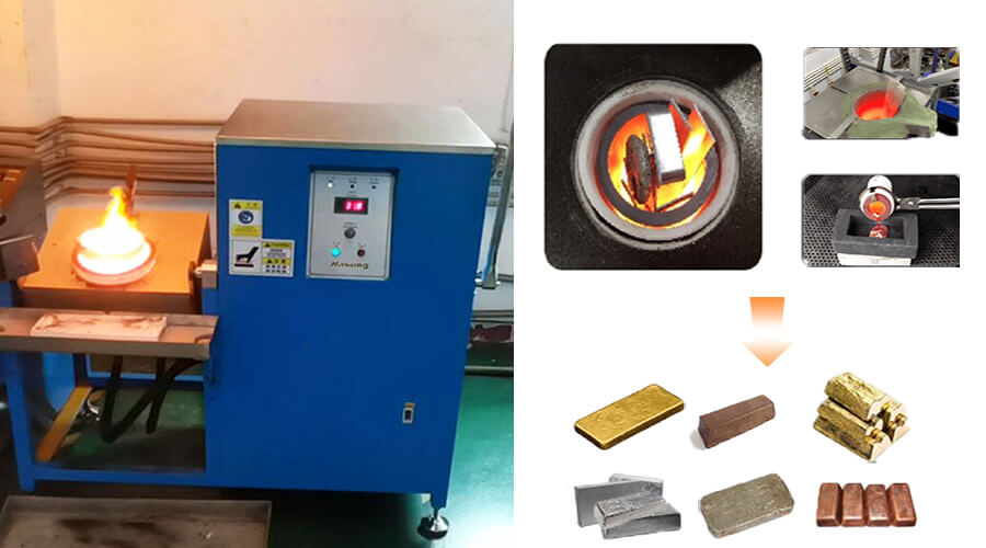 50, 100KG Automatic Tilting Gold Furnace