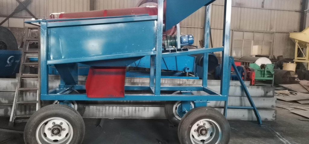 5TPH Rock Gold And Placer Gold Recovery Plant In Ethiopia-Trommel screen