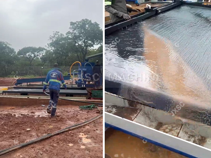 5TPH Rock Gold Gravity Separation Process