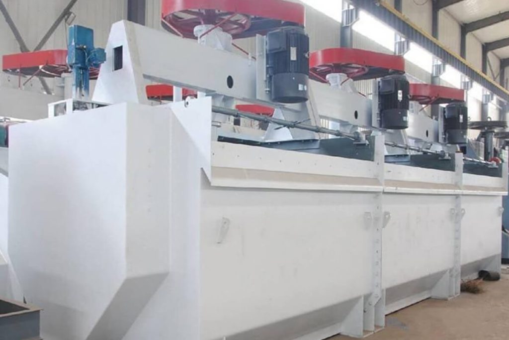 Aerated stirring flotation machine