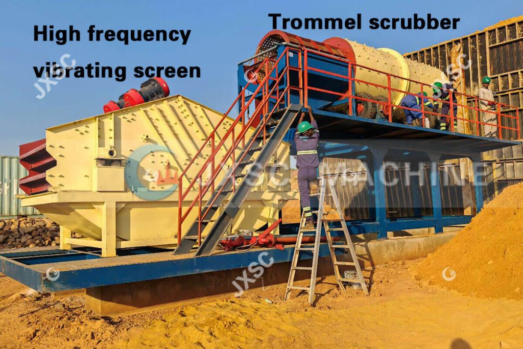 Alluvial Diamond Mining-Washing, Screening