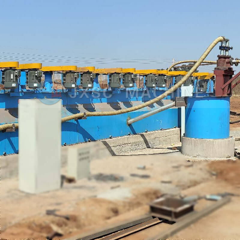 Flotation machine for lithium processing