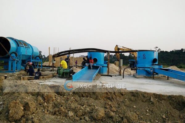 Ghana 100tph alluvial gold Processing plant