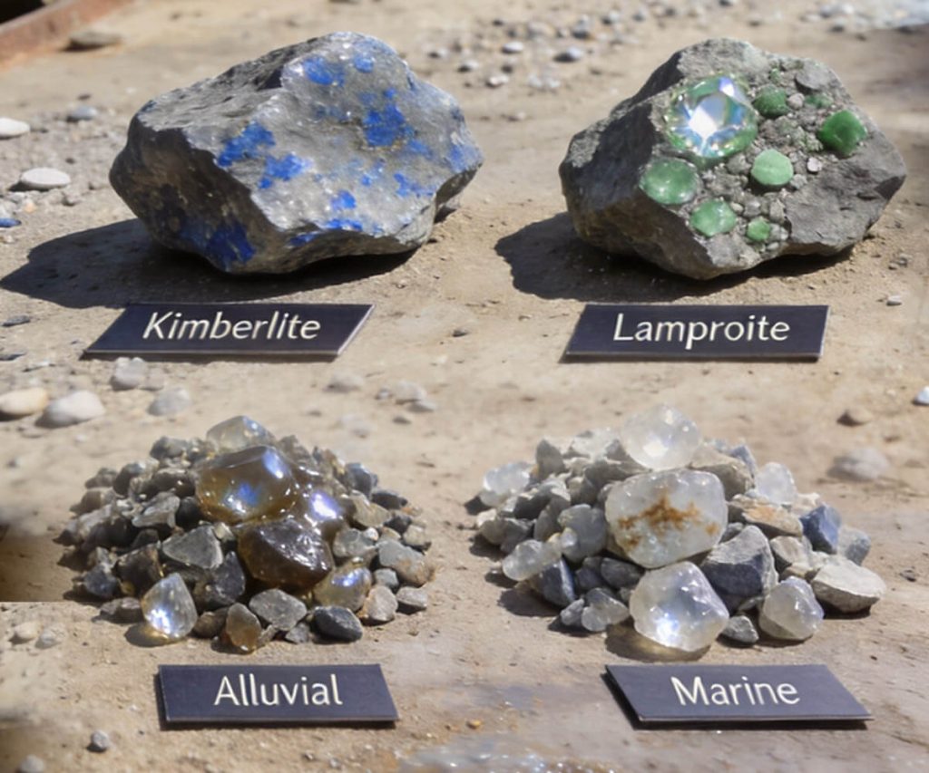 Processing 4 Major Diamond Ore Types