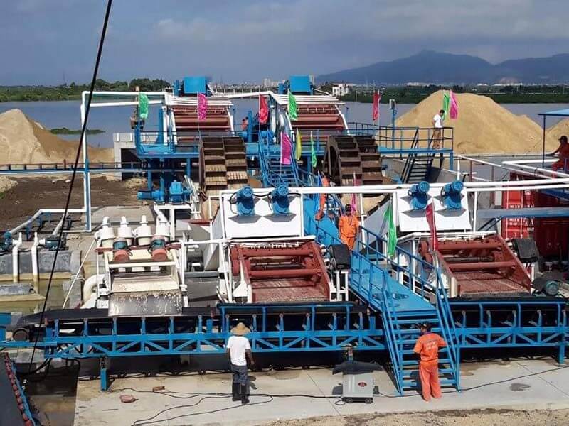 Sand washing plant