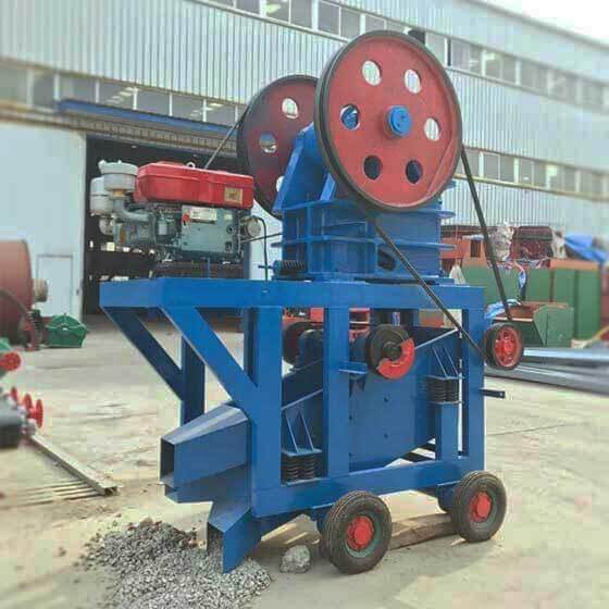 Small portable jaw crusher