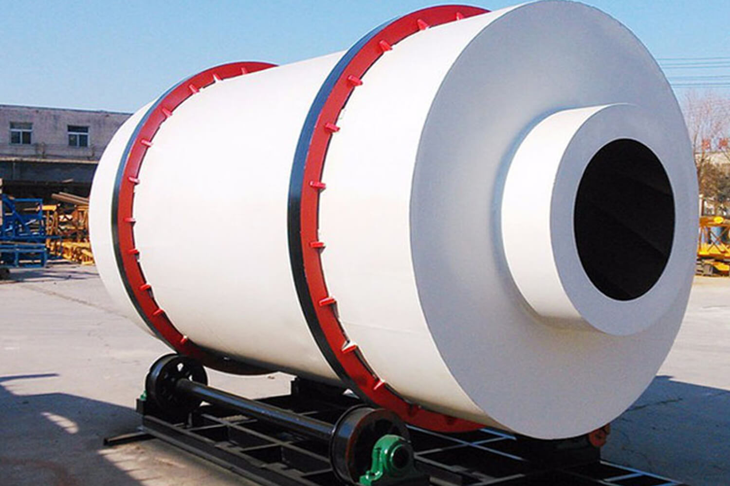 Three-pass rotary dryer