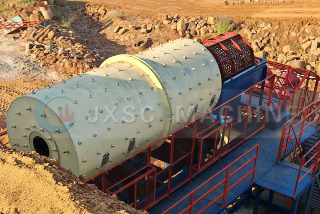 Trommel scrubber