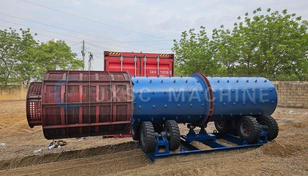 Trommel scrubber
