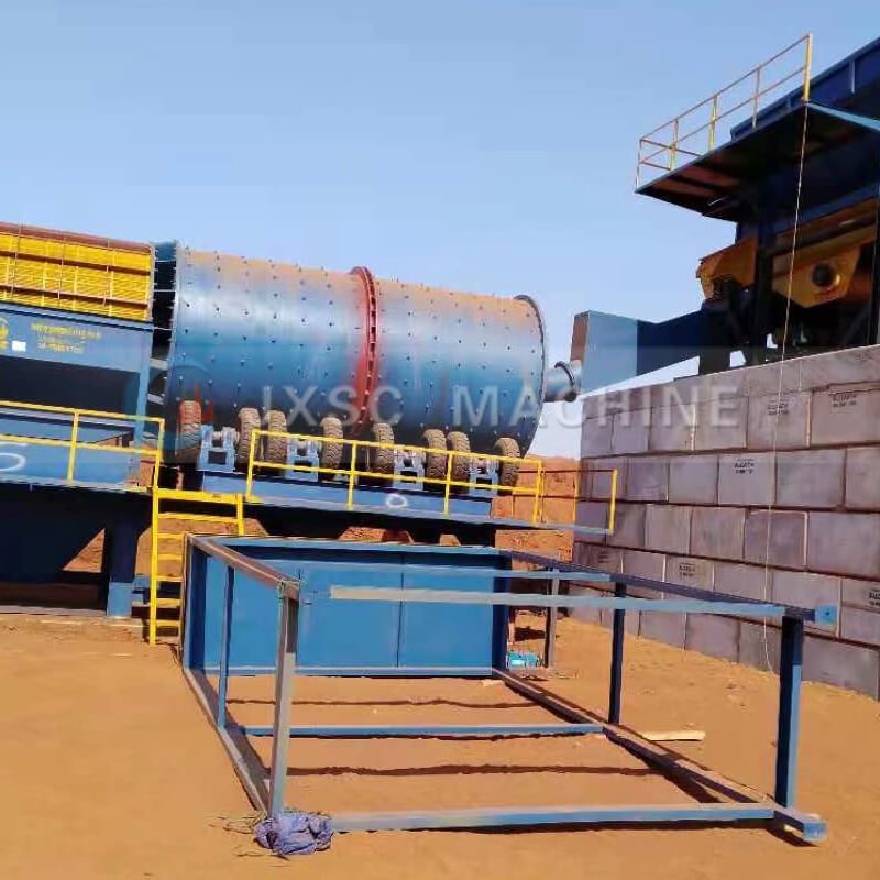 trommel scrubber for alluvial diamond processing