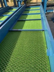 grass type sluice mats