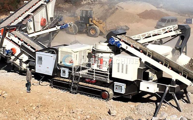 portable stone crushing line