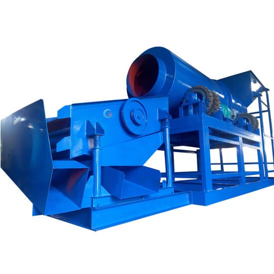 Gold rotary trommel scrubber