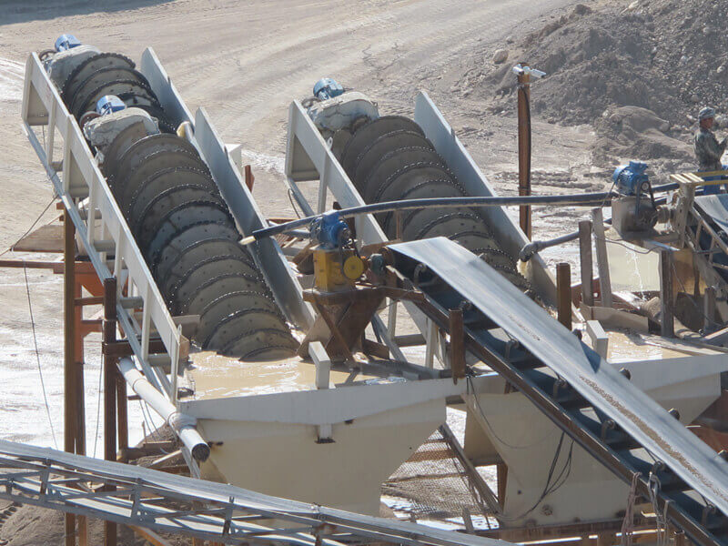 spiral sand washing machine