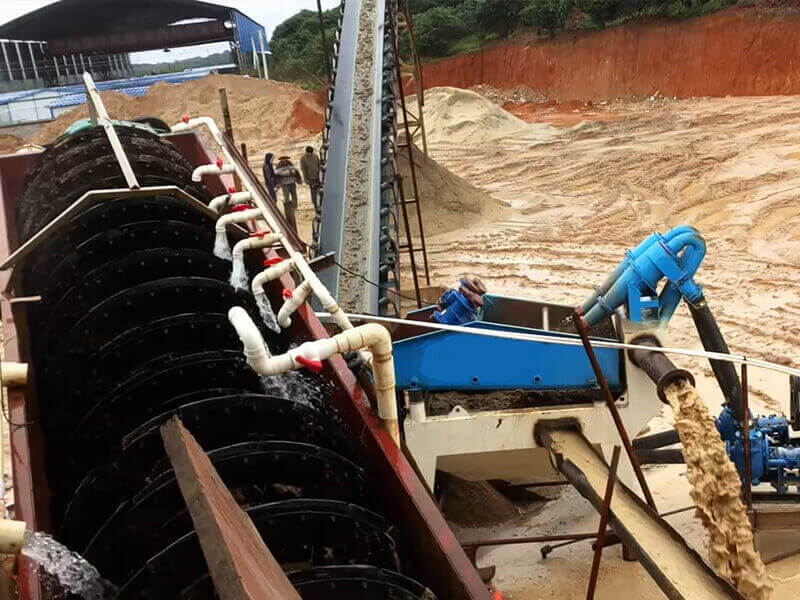 spiral sand washing machine