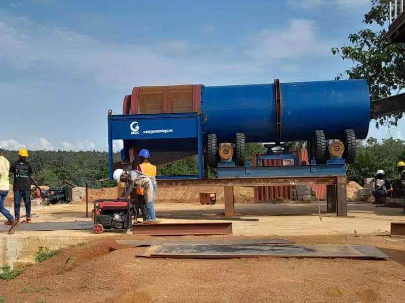 trommel scrubber for chrome wash plant